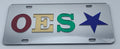 Order of The Eastern Star- Mirror License Plate