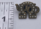 Omega Psi Phi - 1” Staked Letter Lapel Pin