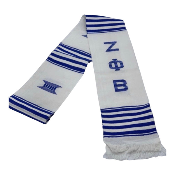 Zeta Phi Beta - Kente Stole(White)