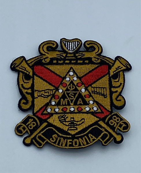 Phi Mu Alpha - 3” Shield (Iron on) Patch