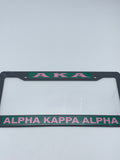 Alpha Kappa Alpha - Plastic License Plate Frame