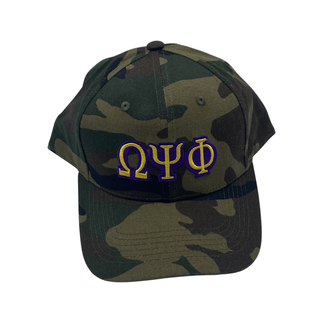 Omega Psi Phi - Camo Baseball Cap