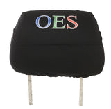 Order of Theta Eastern Star - Car Seat Head Rest Cover (Black)