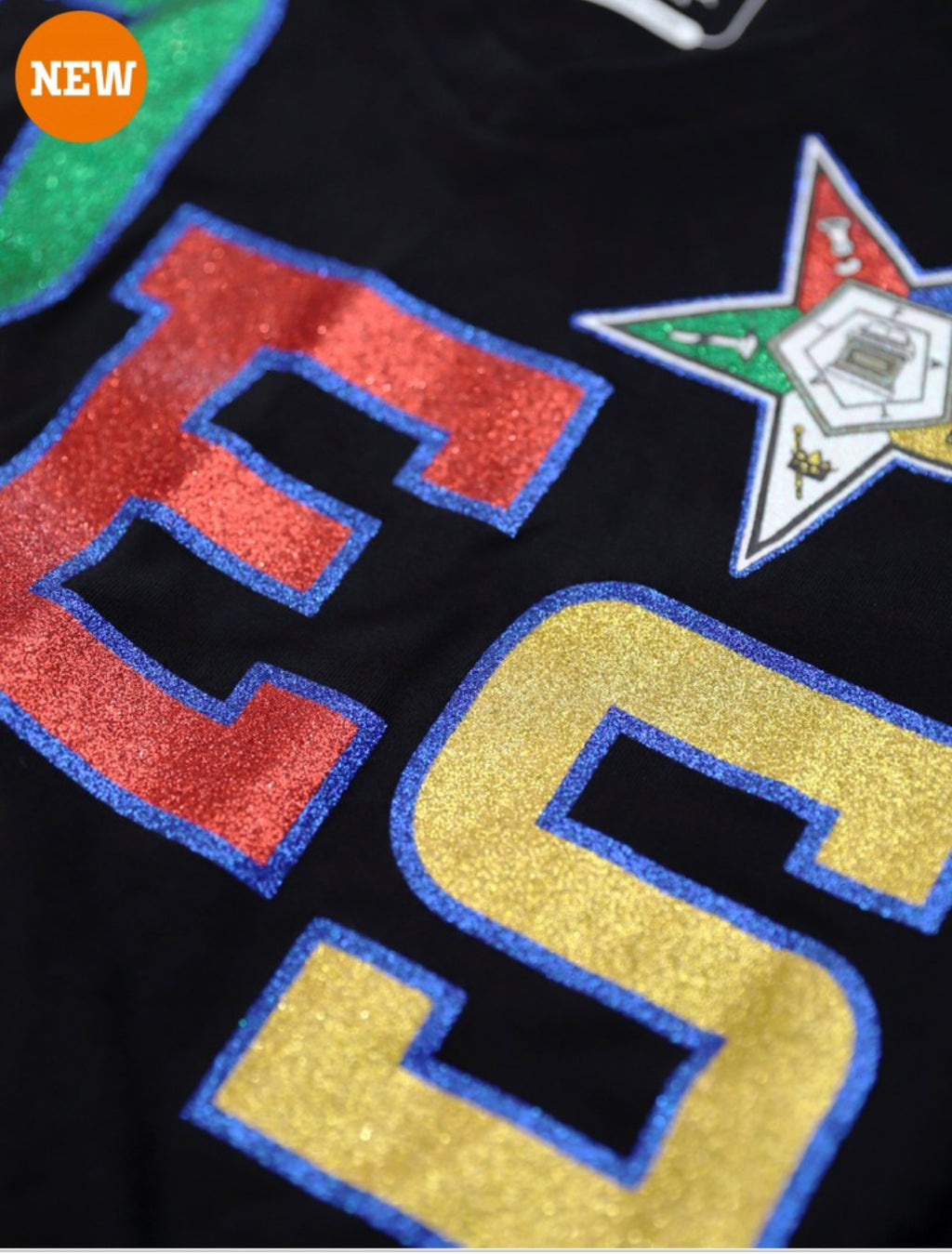 Order of The Eastern Star - V-neck Tee (Black)