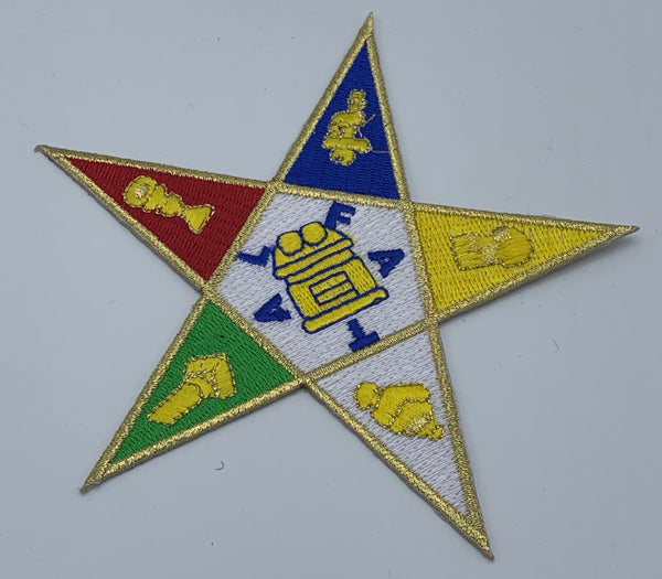 Order of The Eastern Star - 10” Embroidered (Iron on) Patch