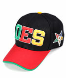 Order of The Eastern Star - Adjustable Baseball Cap (Letters/Black)