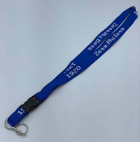 Zeta Phi Beta - Woven Embroidered Lanyard