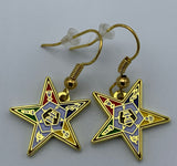 Order of The Eastern Star - Shield Earrings
