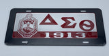 Delta Sigma Theta - Black Acrylic License Plate