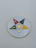 Order of The Eastern Star - Round Car Decal