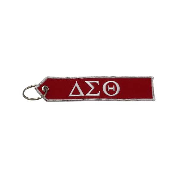 Delta Sigma Theta - Embroidered Keychain