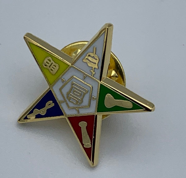 Order of The Eastern Star - Shield Lapel Pin