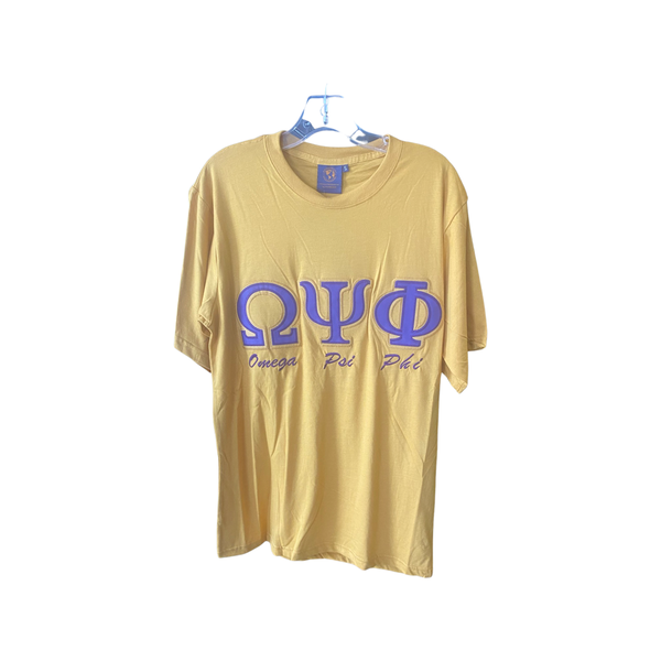 Omega Psi Phi -  Tee  (Gold)