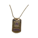 Omega Psi Phi - Dog Tag Necklace (Gold)
