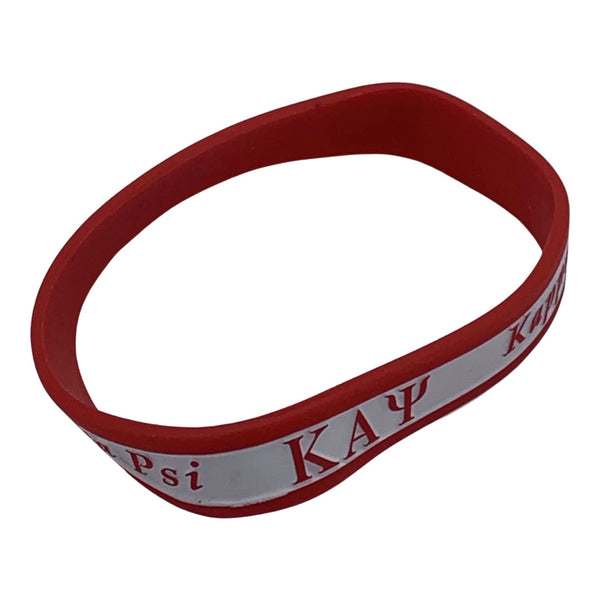 Kappa Alpha Psi - Silicone Wrist Band (Striped)