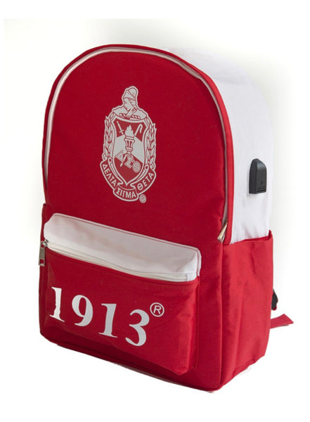 Delta Sigma Theta - Backpack w/USB Port