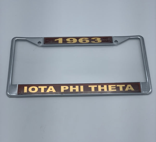 Iota Phi Theta - 1963 License Plate Frame