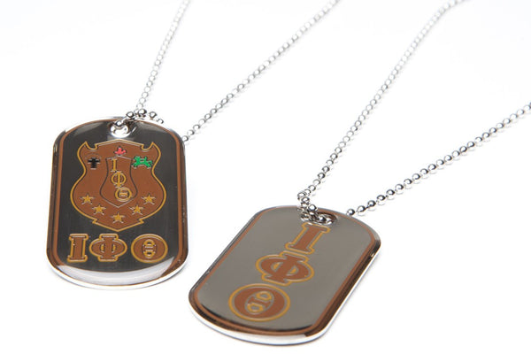 Lota Phi Theta - Dog Tag Necklace w/Epoxy Coating